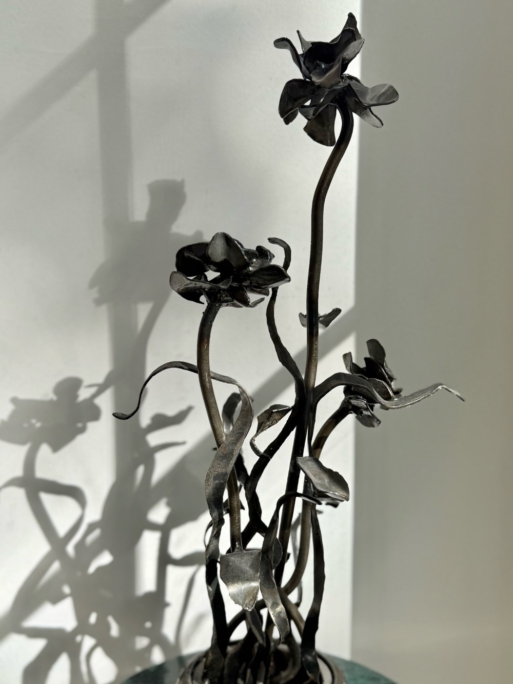 Secondhand Metal Flower Sculpture